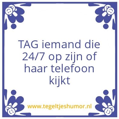 Tegeltje: Telefoon