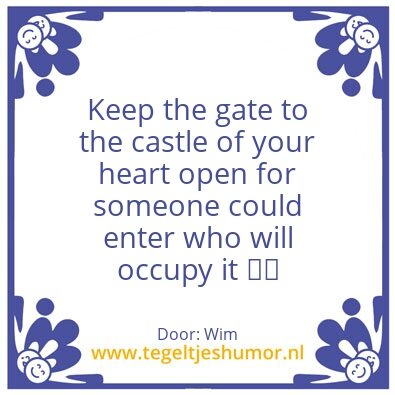 Tegeltje: Castle