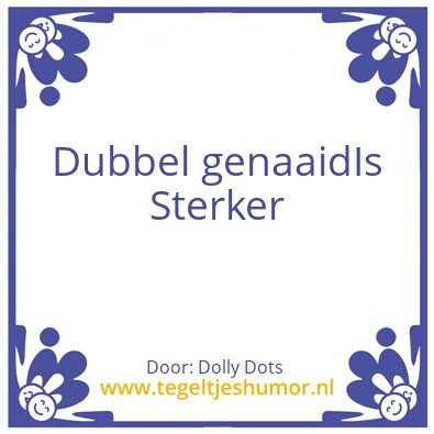 Tegeltje: 2x
