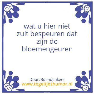 Tegeltje: WC tips