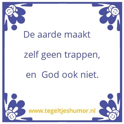 Tegeltje: Trap