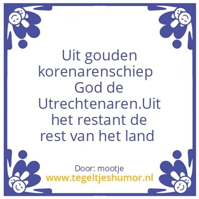 Tegeltje: Utrecht