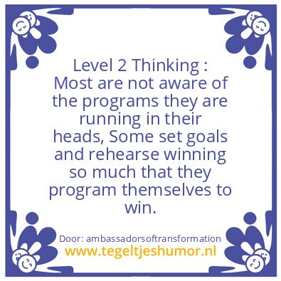 Tegeltje: Level 2 Thinking