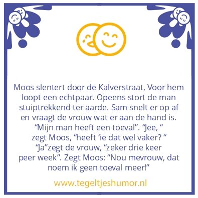 Tegeltje: Toeval