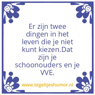 Tegeltje: VVE