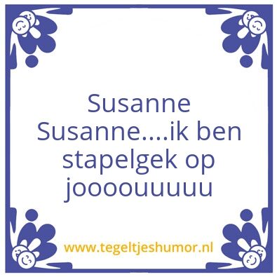 Tegeltje: X
