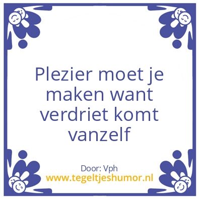 Tegeltje: Leven