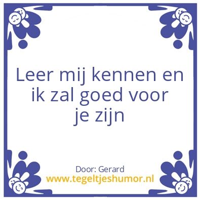 Tegeltje: Ik