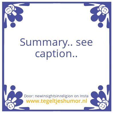 Tegeltje: Summary..
