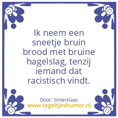 Tegeltje: sinterklaas