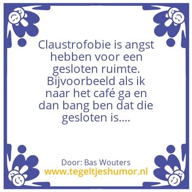 Tegeltje: Humor