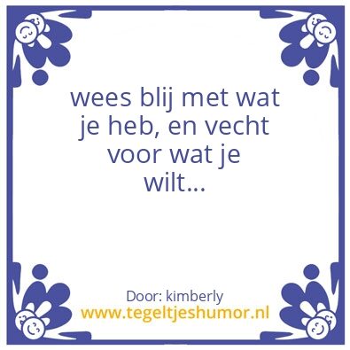 Tegeltje: vecht