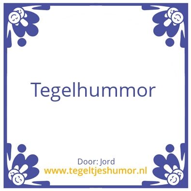 Tegeltje: Tegel