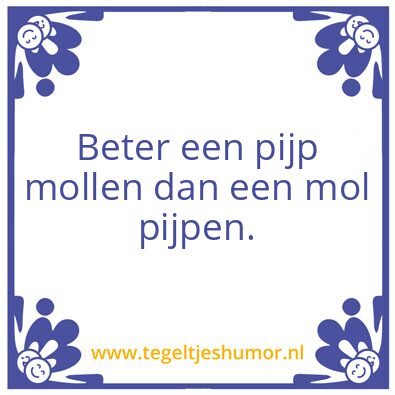 Tegeltje: Mol