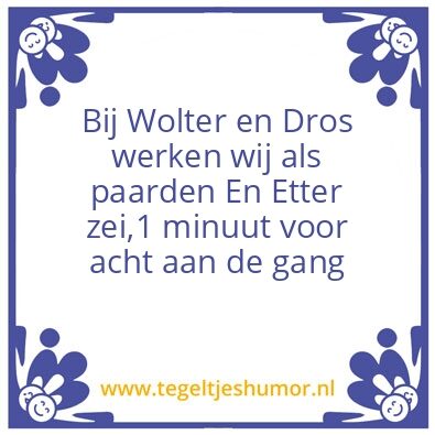 Tegeltje: Hoppa