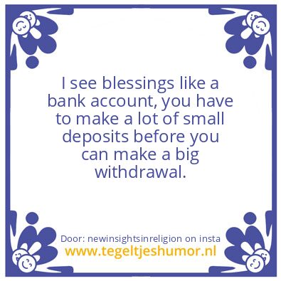 Tegeltje: blessings