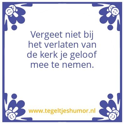 Tegeltje: Kerk