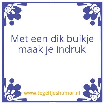 Tegeltje: Wis