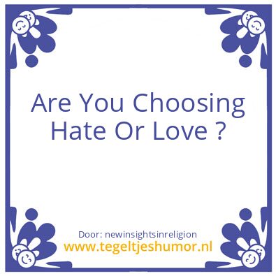 Tegeltje: Choosing