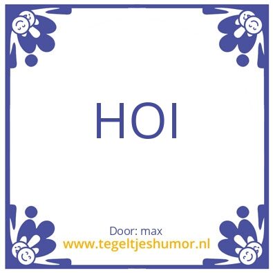 Tegeltje: je moeder