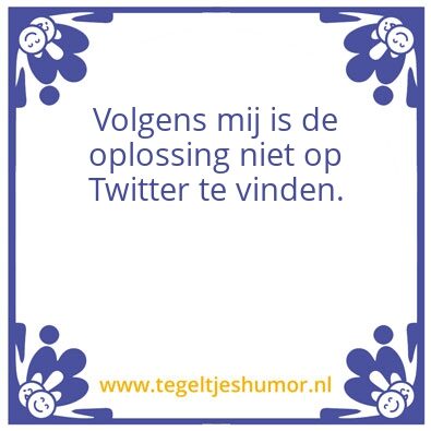 Tegeltje: Twitter