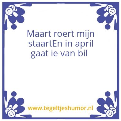 Tegeltje: Bil
