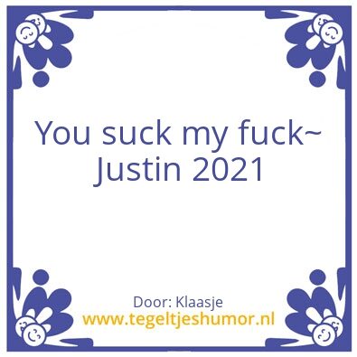 Tegeltje: Suck