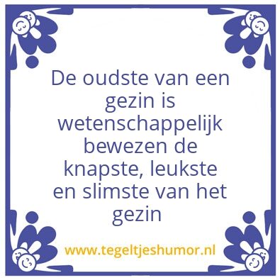 Tegeltje: True