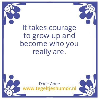 Tegeltje: be yourself
