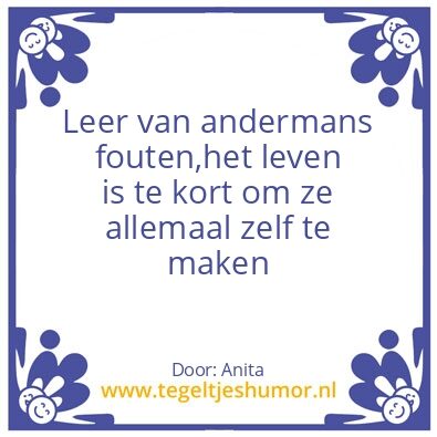 Tegeltje: Fouten
