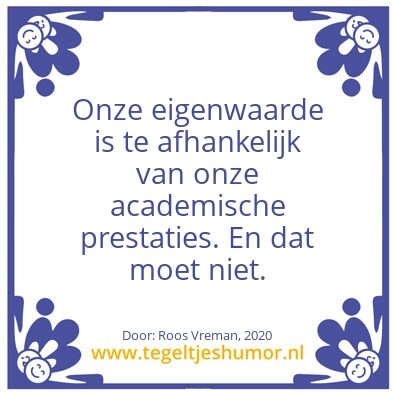 Tegeltje: Student