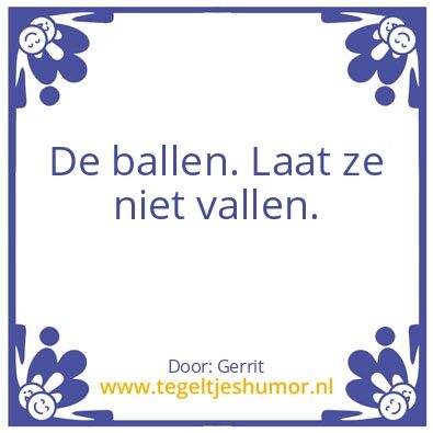 Tegeltje: Frans