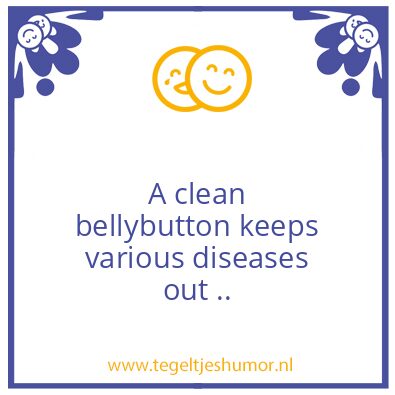 Tegeltje: Bellybutton