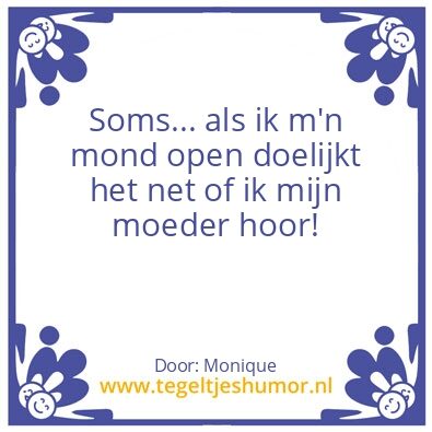 Tegeltje: moeder