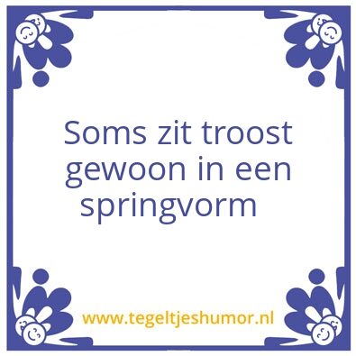 Tegeltje: Troost
