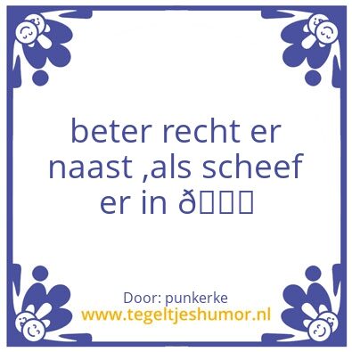 Tegeltje: klussen