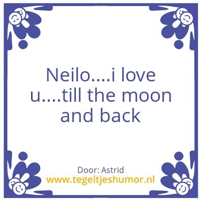 Tegeltje: Neilo
