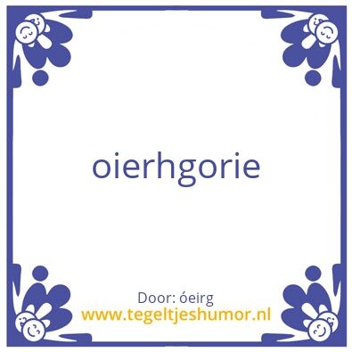 Tegeltje: alg