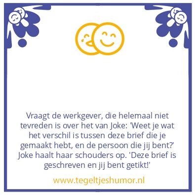 Tegeltje: Het werk van Joke