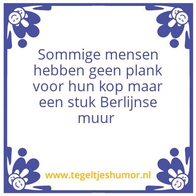 Tegeltje: Plank