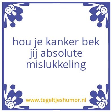 Tegeltje: koen