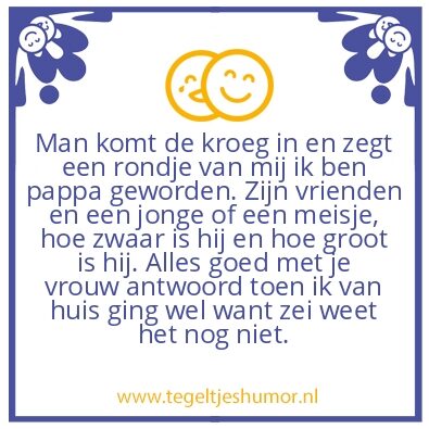 Tegeltje: Mopje