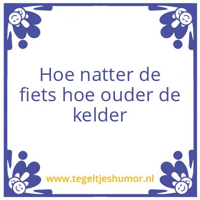Tegeltje: Joe