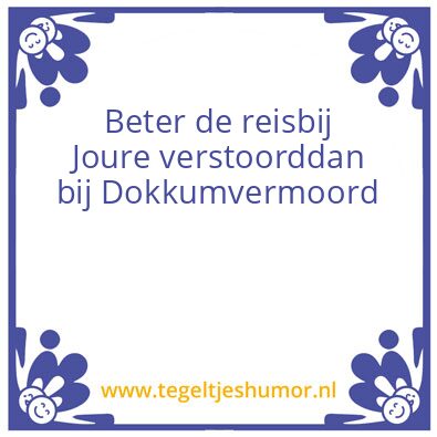 Tegeltje: Joure