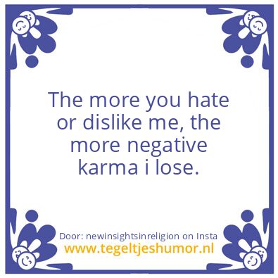 Tegeltje: Let,s make it clear..