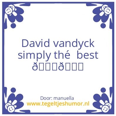 Tegeltje: David