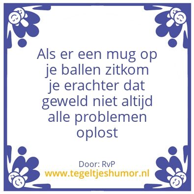 Tegeltje: Mug