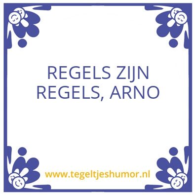 Tegeltje: Hallo