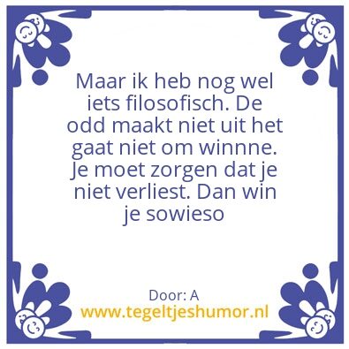 Tegeltje: A