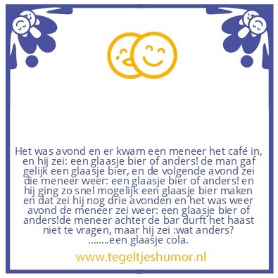 Tegeltje: Wat anders